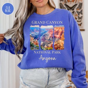 Grand Canyon National Park Comfort Colors® Sweatshirt, Grand Canyon Arizona Vacation Gift Sweatshirt, Grand Canyon Sunset, Grand Canyon Gift