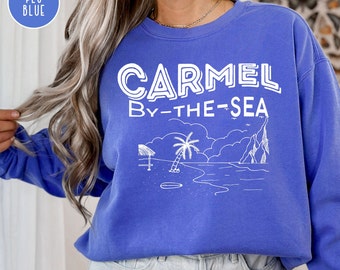 Carmel By the Sea Comfort Colors® strandtröja present, Carmel semestertröja, Carmel Kalifornien resetröja present, Carmel rund hals