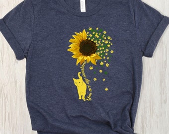 Sonnenblume Katze T-Shirt Geschenk Katzenliebhaber, du bist mein Sonnenschein TShirt Geschenk für Katzenmutter, Katzenliebhaber T-Shirt, Katzen-Shirt, Sonnenblume Shirt, Katzen-T-Shirt