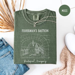 Budapest Hungary Fisherman&#39;s Bastion Comfort Colors® Tee, Budapest Graphic Shirt, Budapest Hungary Vacation Gift Shirt, Budapest Travel Gift