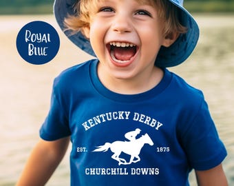 Kentucky Derby Grunge Style Toddler Tees, Kentucky Derby Est Shirt, Horse Lover Gift Shirt, Toddler Matching Kentucky Derby Tee Shirts
