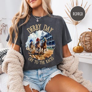 Derby Day Comfort Colors® Tee Shirt, Kentucky Derby Shirt, Horse Lover Gift Shirt, Kentucky Derby Churchill Downs Tee Shirt, Derby Gift Tee