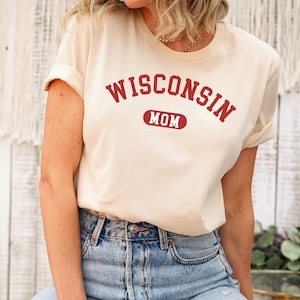 Wisconsin Mom Tee Shirt, Wisconsin Mom, Wisconsin Gift Mom, Wisconsin Gifts, Wisco Mom, Mama T-Shirt Wisconsin, Wisco Mama Gift for Mom