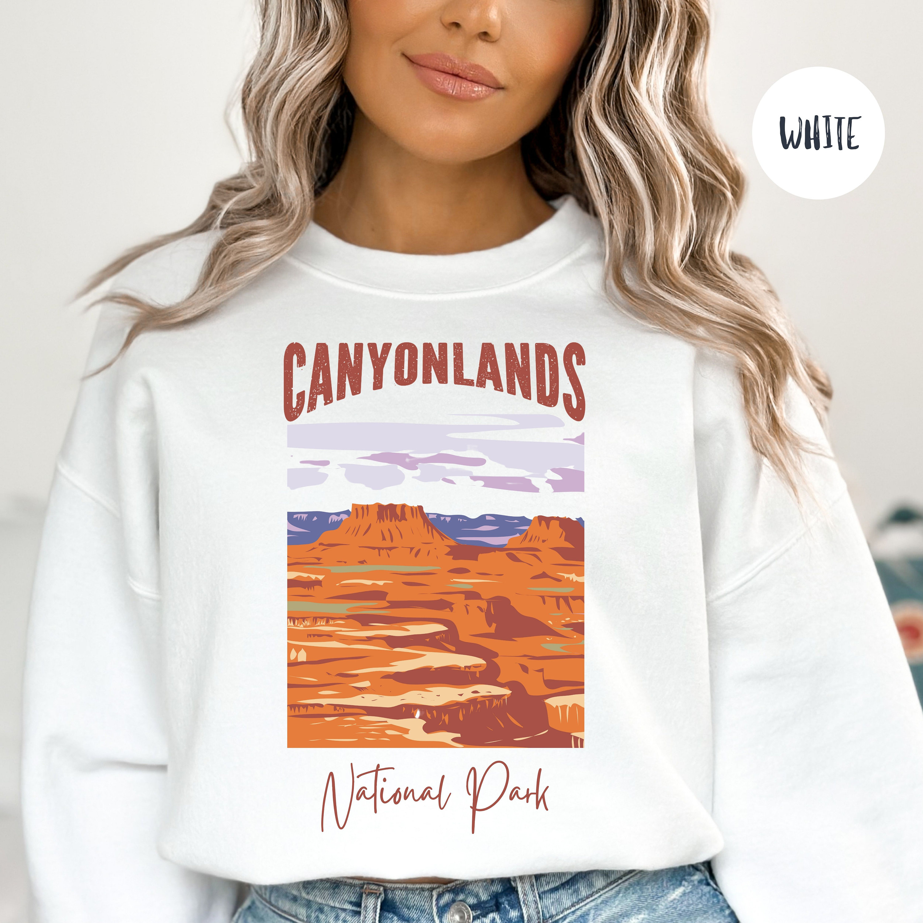 Canyonlands National Park Sweatshirt, Canyonlands Hiking Shirt, Canyonlands Gift, Moab Utah Vacation Gift Sweater, Canyonlands Camping Shirt