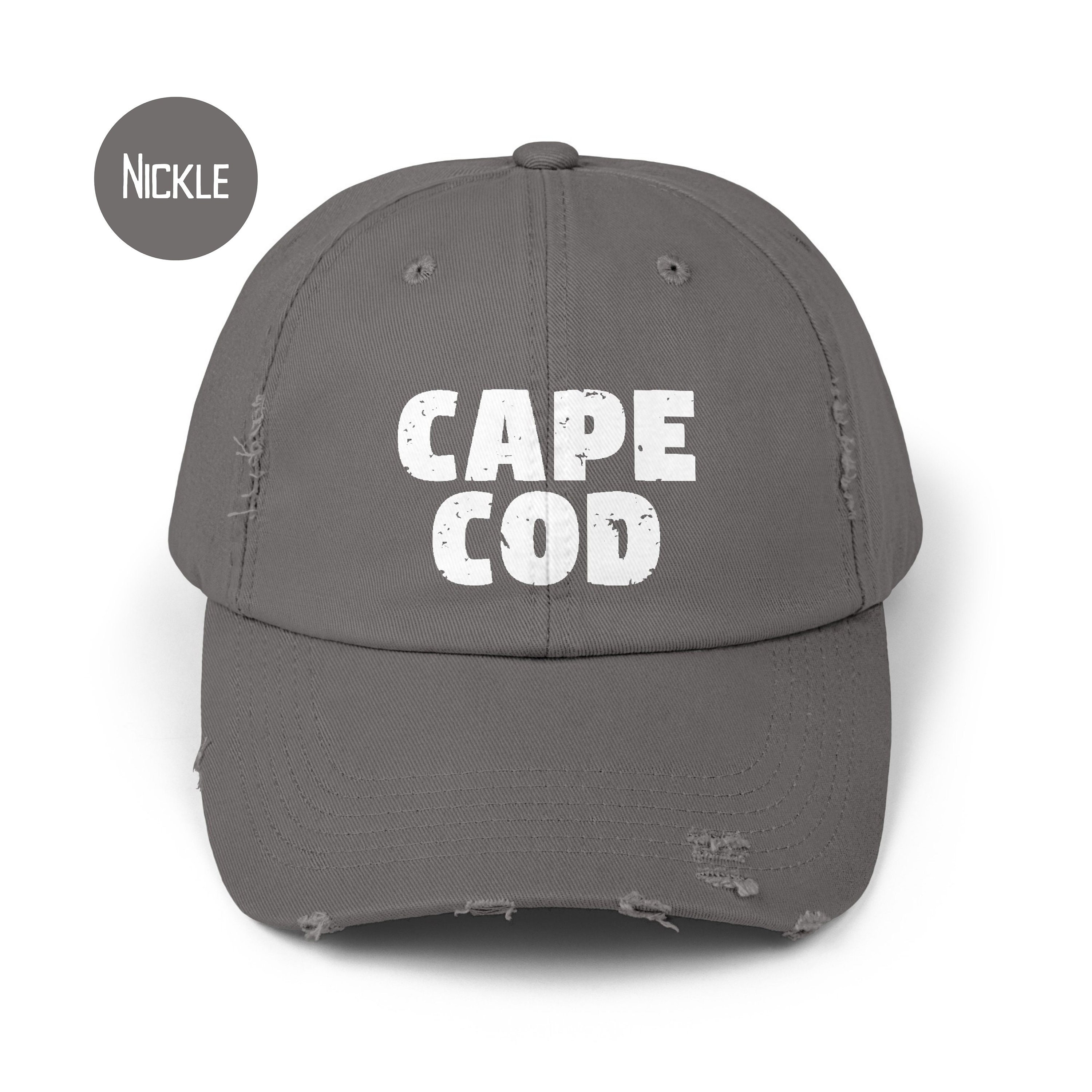 Cape Cod Mass. Tan Military-Style Hat with Black Lettering 47 YARMOUTH DENNIS Red Sox Cape Cod League MASS Map Boston  main image 2