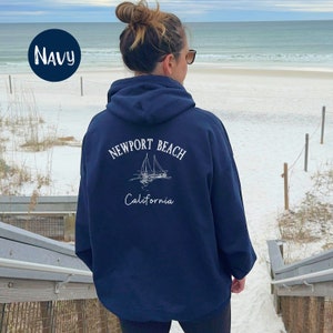 Newport Beach Vintage Style Sweatshirt, Newport Beach Hoodie, Newport Beach Travel, Newport Beach Vacation, Newport Beach Gift Beach Coverup