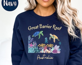 Great Barrier Reef Australia Sweater Gift, Coral Reef Australia Sweatshirt, Coral Sea Shirt, Great Barrier Reef Vacation, Australia Shirt
