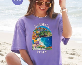 Sardinia Italy Comfort Colors® TShirt, Sardinia Vacation Gift Shirt, Italy Travel Gift, Italian Island Shirt, Italy Gift, Cagliari Italy Tee