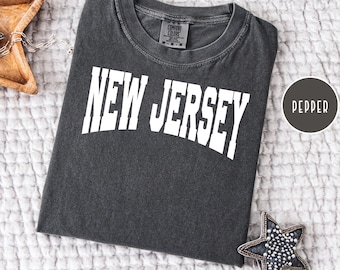 Camiseta New Jersey Comfort Colors®, camiseta de regalo para viajes a Nueva Jersey, camiseta de NJ, camiseta de regalo para vacaciones en Nueva Jersey, camiseta de New Jerseyite, camiseta de New Jerseyan