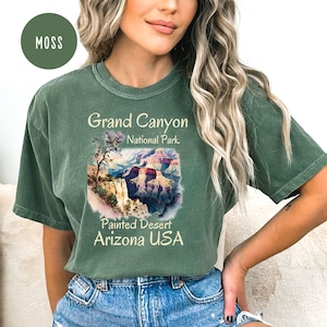 Grand Canyon National Park Comfort Colors® T-Shirt, Grand Canyon Gift Tee, Grand Canyon Painted Desert, Grand Canyon Travel Shirt, Camp Tee