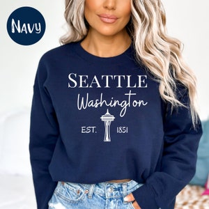 Seattle Washington Sweater Gift, Seattle Sweatshirt, Seattle Space Needle Shirt, Seattle Washington State Vacation Gift, Seattle Gift Shirt