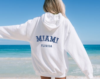 Miami Hooded Sweatshirt, Miami Hoodie, Miami Vintage Hoodie Miami Hooded Sweatshirt, Miami Hoodie, Miami Vintage Hoodie