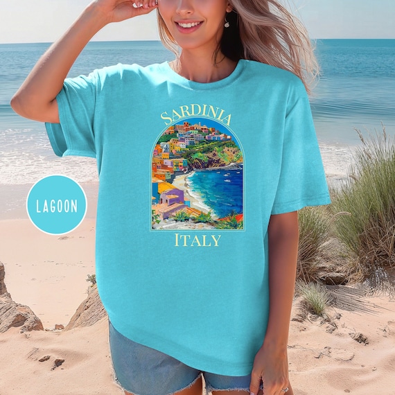Sardinia Italy Comfort Colors® Tshirt, Sardinia Vacation Gift