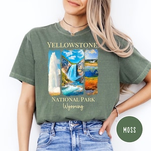 Yellowstone National Park Comfort Colors® TShirt, Old Faithful National Park Shirt, Yellowstone Wyoming Vacation Gift Shirt, Yellowstone Tee