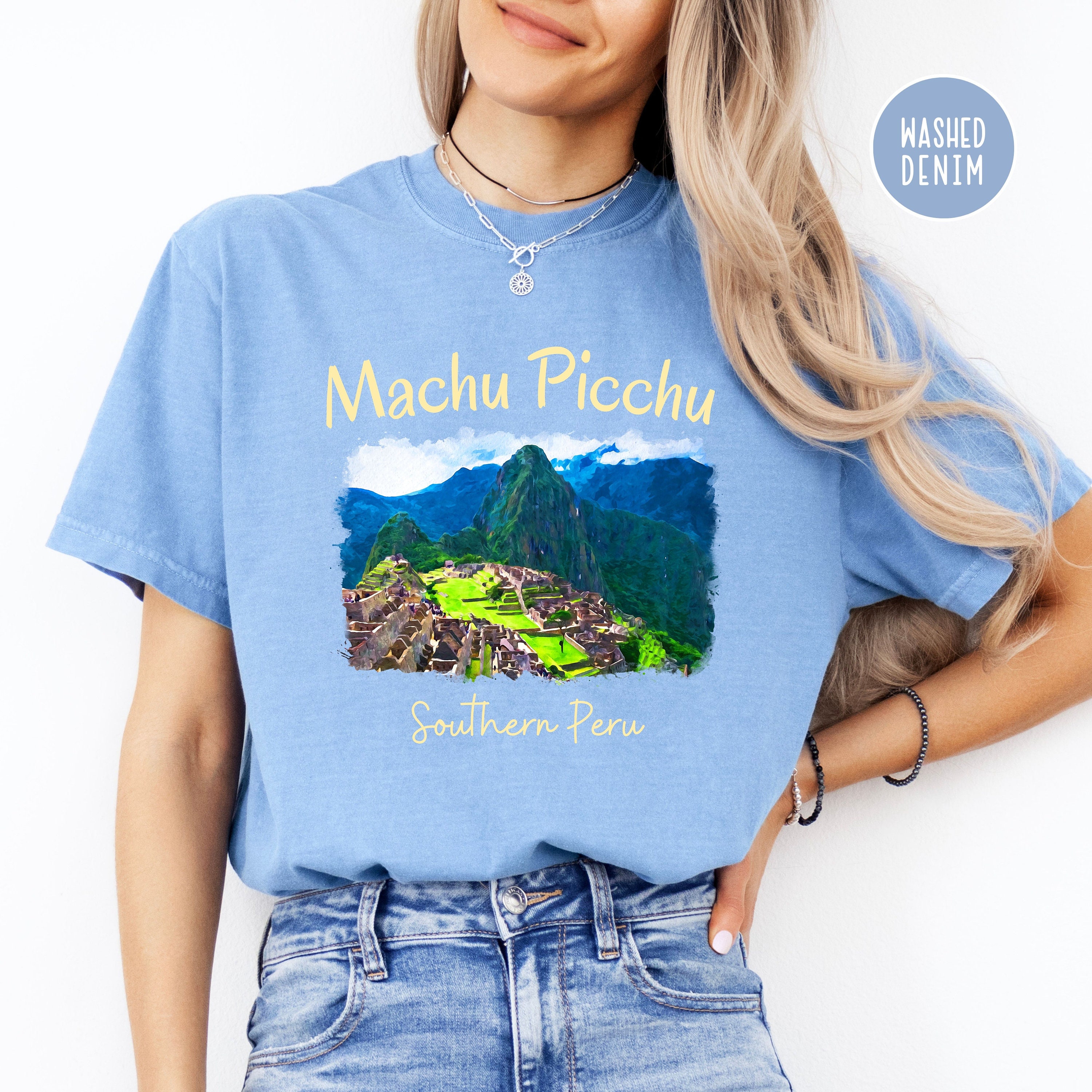 Machu Picchu Peru Comfort Colors® Vacation T-shirt, Famous Inca 