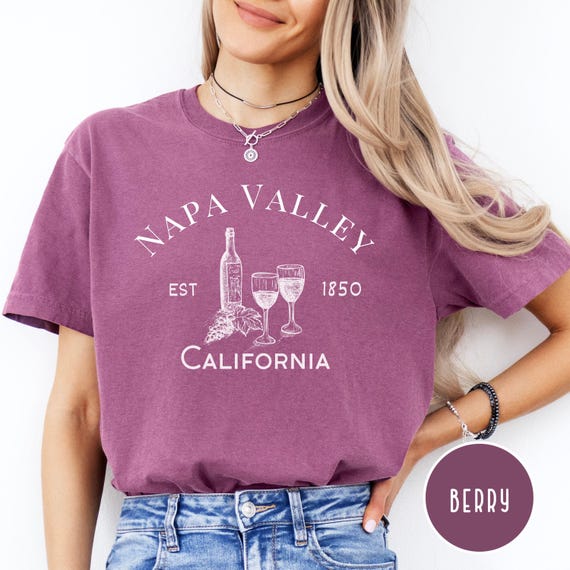 Napa Valley California T Shirt Napa Valley California T Shirt