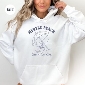 Myrtle Beach South Carolina Vacation Hoodie, Myrtle Beach Vacation Hooded Sweatshirt, South Carolina Travel Gift Hoodie, Beach Gift Sweater