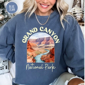 Grand Canyon National Park Comfort Colors® Sweatshirt, Grand Canyon Vacation Gift Sweater, Grand Canyon Hiking Shirt, Grand Canyon Campsite