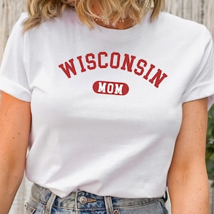 Wisconsin Mom Tee Shirt, Wisconsin Mom, Wisconsin Gift Mom, Wisconsin Gifts, Wisco Mom, Mama T-Shirt Wisconsin, Wisco Mama Gift for Mom