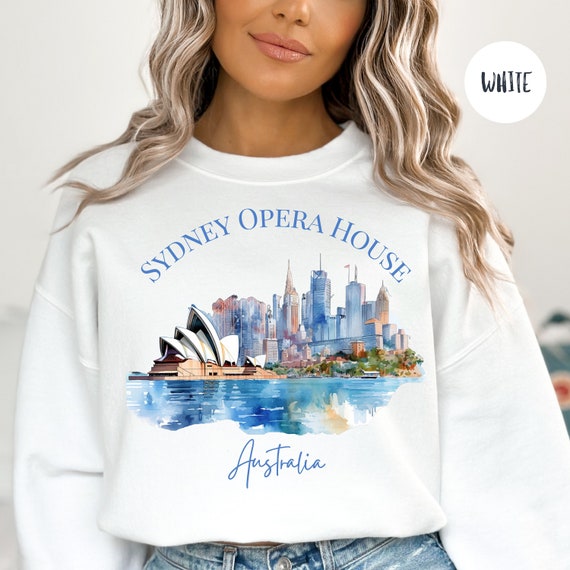 Australia City Skyline Travel Love Watercolor T-Shirt Australia City Skyline Travel Love Watercolor T-Shirt