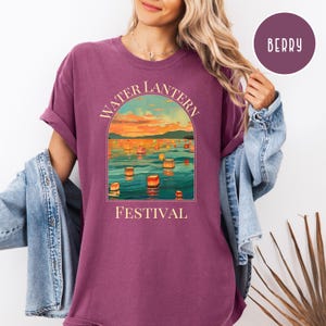 Water Lantern Festival Comfort Colors® Tee Shirt, Water Lantern Shirt, Water Lantern Festival Gift Shirt, Floating Water Lanterns T-Shirt