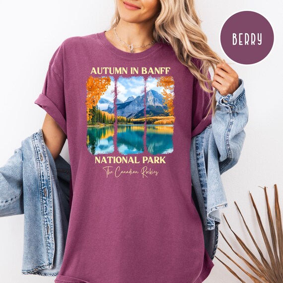 Autumn in Banff National Park Comfort Colors Unisex Tee Shirt