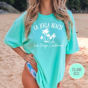 La Jolla Beach San Diego California Vintage Style Comfort Colors® T-Shirt, La Jolla Beach Tee, La Jolla San Diego Vacation, La Jolla Shirt