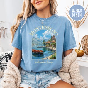 Montenegro Southeastern Europe Comfort Colors® T-Shirt, Montenegro Adriatic Sea Shirt, Montenegro Vacation Gift Shirt, European Vacation Tee