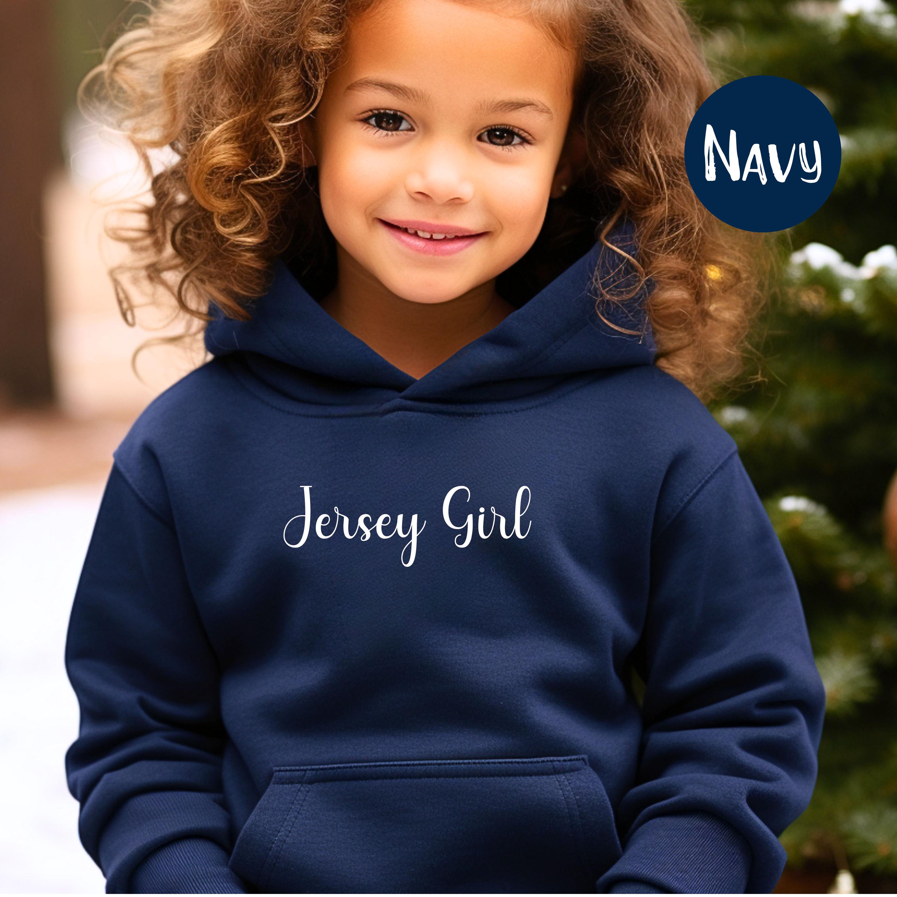 Jersey Girl Youth Sized Pullover Hoodie, Just a Jersey Girl Hooded