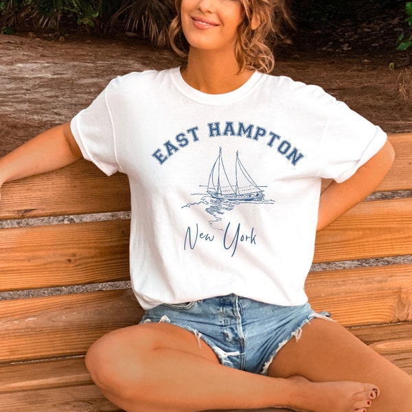 East Hampton T-Shirt, East Hampton Vacation Tshirt, East Hampton Crewneck, East Hampton Gift, East Hampton Beach Tee, Hamptons Summer Tee