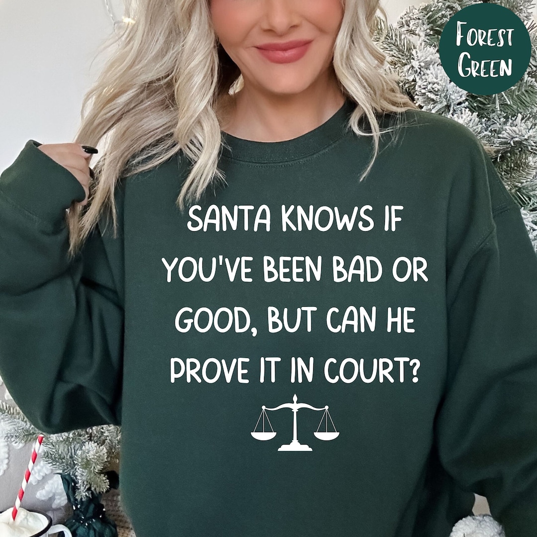 Funny Lawyer Christmas Sweatshirt Attorney Gift, Lawyer Christmas