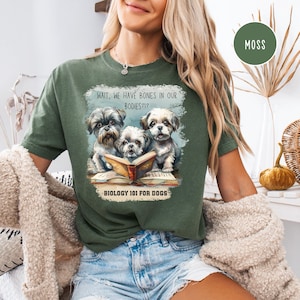 Funny Dog Lover Comfort Colors® Tee Shirt Gift for Shih Tzu Mom, Dog Mama Gift, Shih Tzu Lover T-Shirt, Animal Lover Gift, Shih Tzu Dad Tee