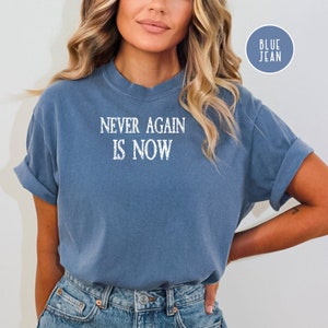 Never Again Is Now Comfort Colors® T-Shirt, Stand with Israel Shirt, Am Yisrael Chai, Shirt for Israeli Supporters, Gift for Jewish People