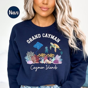 Cayman Islands Vacation Sweatshirt, Grand Cayman Islands Sweater Gift, Island Vacation Sweater, Sea Turtles Shirt, Cayman Island Gift Shirt