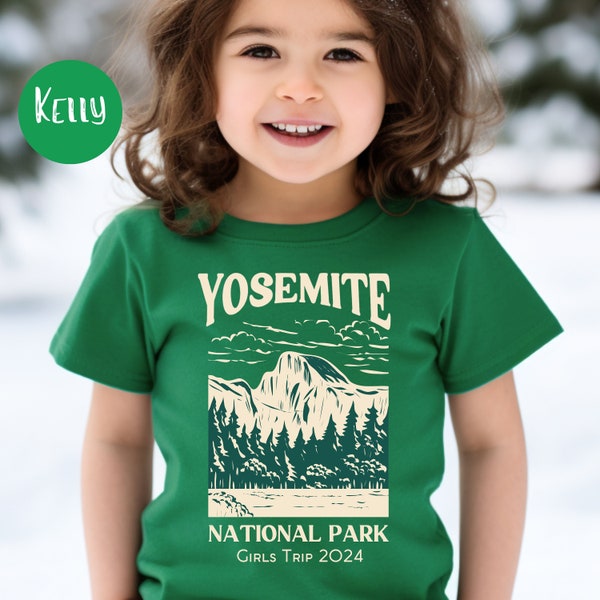 Yosemite National Park Toddler Tee Shirts, Yosemite Girls Trip 2024 Toddler Shirts, Yosemite Family Vacation Shirts, Yosemite Toddler Gift