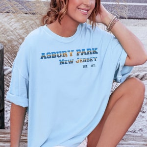 Asbury Park T-Shirt, Asbury Park New Jersey Tee, Vacation Tee Shirt, Asbury Park Beach Shirt, Beach Vacation Gift, Jersey Shore Springsteen