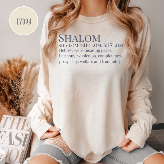 Shalom Definition Comfort Colors® Long Sleeve T-shirt Stand 