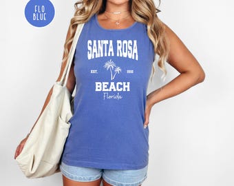Santa Rosa Beach 30A Florida Comfort Colors Tank Top, 30A Florida Vacation Gift Shirt, Santa Rosa Beach Tank, Florida Shirt, Santa Rosa Gift