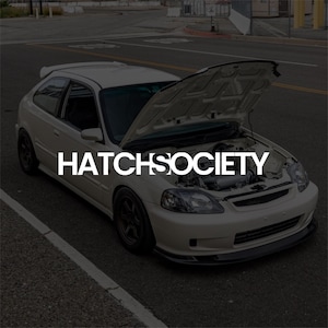 Hatchsociety Vinyl JDM sticker Euro Stance HB