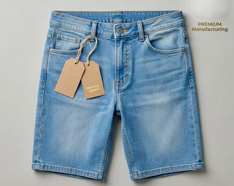 Onyx Gear メンズ ライトブルー デニムショーツ – ストリートウェア サマーアパレル