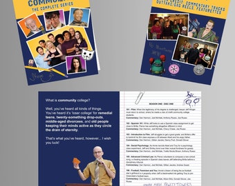 Community - Custom Booklet for Bluray Box Set - Six Seasons and a Blu Ray Booklet