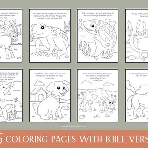 35 Bible Verse Coloring Pages | Animal Coloring Pages | Kids Coloring Pages | Printable | Coloring Pages | Bible Verses | Coloring Sheets