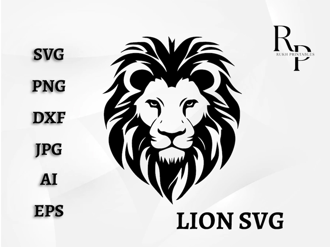 Lion Face Svg Lion Head Svg Lion Svg Lion King Svg Leo Svg Lion Mascot