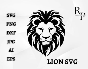 Lion Face Svg, Lion Head Svg, Lion Svg, Lion King Svg, Leo Svg, Lion