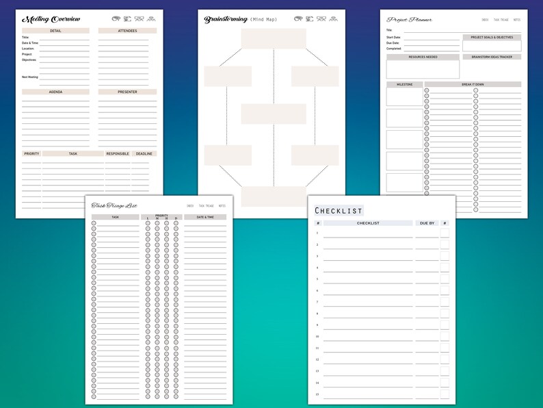 2022/2023 Remarkable Planner Bundle Remarkable Templates Remarkable