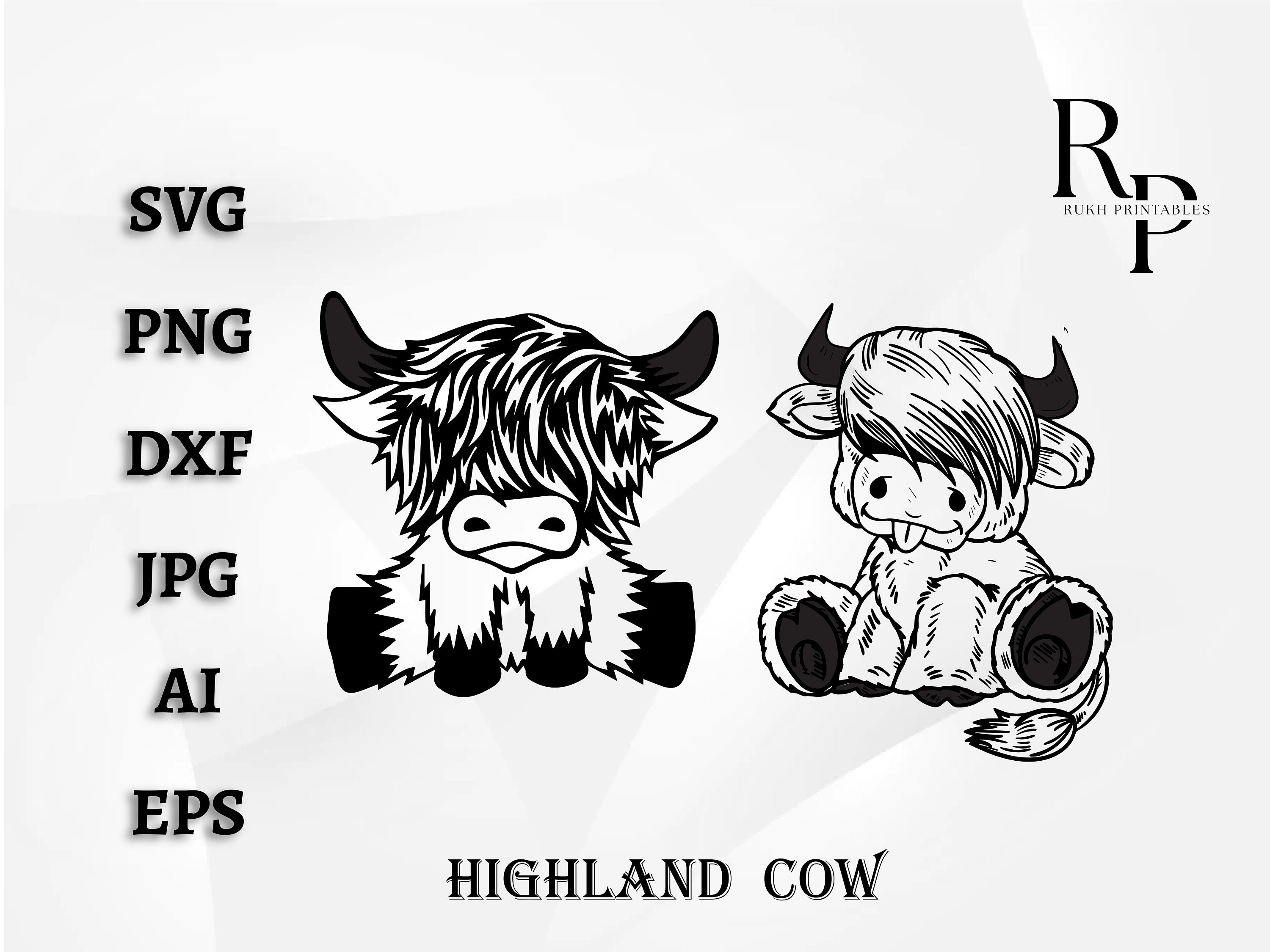 Highland Cow Svg Cute Cow Svg Cow Svg Cow Head Svg Highland Cow Cut