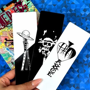 One Piece Bookmark | Anime / Manga Bookmarks | Black & White - Pick your own