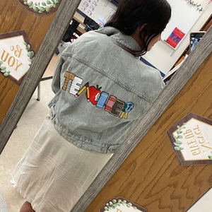 Custom Teacher Denim Jacket