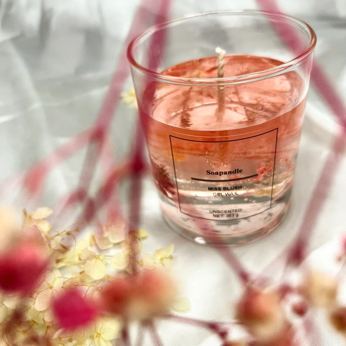 Gel Wax Jelly Candle, Custom Gel Candle, Handmade Candle, Gift for Her