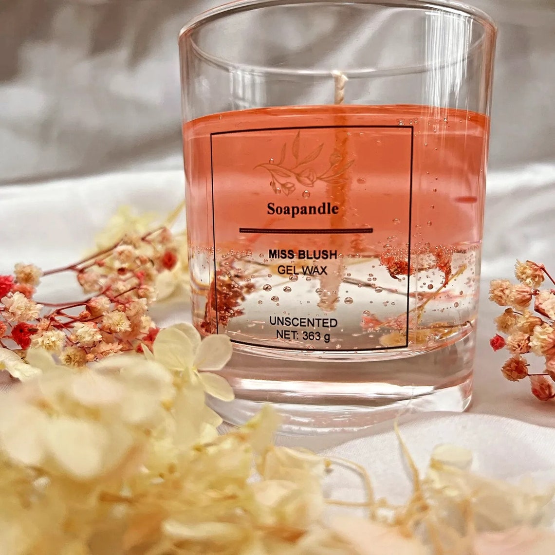 Gel Wax Jelly Candle, Custom Gel Candle, Handmade Candle, Gift for Her